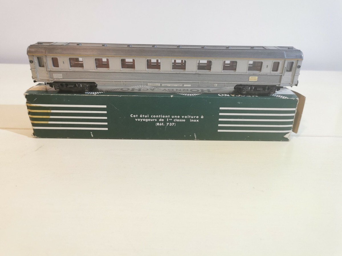 Voiture Voyageur Hornby HO Réf. 737 - 1ère Classe Inox Ouest - Modèle Train Miniature - Occasion