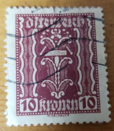 GM212 Austria #285 Symbol of Labor and Industry 10K 1924 USED STAMP - Picture 1 of 1