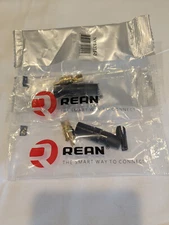 REAN by Neutrik NYS373 RCA Male Plug, Gold Contacts, Black