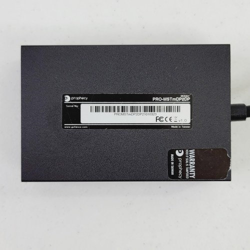 gofanco Prophecy 1x2 Mini DisplayPort to DP Dual Display Adapter / Splitter MST - Picture 5 of 7