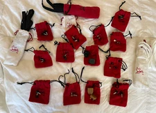 Christian Louboutin shoe heels replacements With Mini Dust Bags Lot Of 13.
