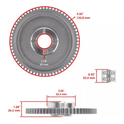 Starter Clutch Gear Idler & Bearing Kit for Yamaha Big Bear 400 YFM400 4WD 00-12