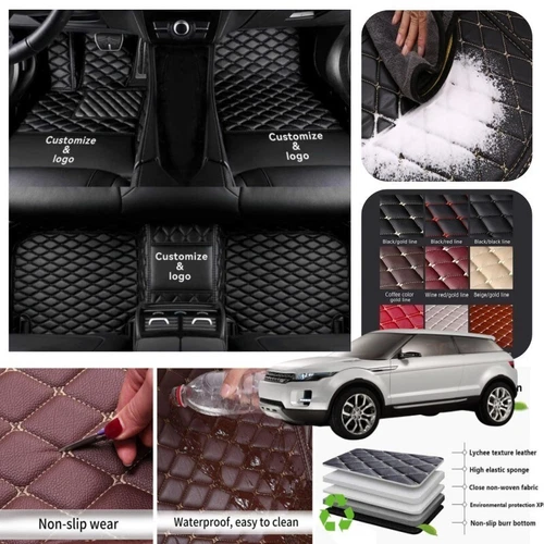 For Land Rover Car Floor Mats All Series Non-slip Liner Carpet Waterproof Custom - Imagen 23 de 43
