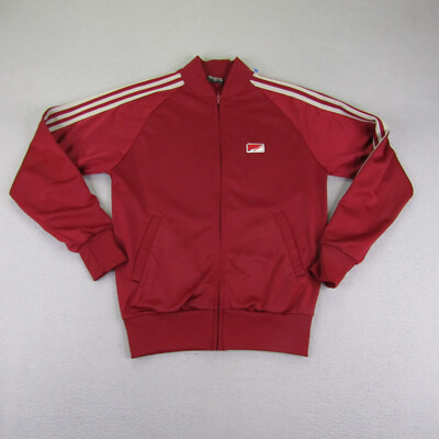Vintage Sunbelt ATP Keyrolan Jacket Mens Small Red Track Suit Coat Full Zip 80s