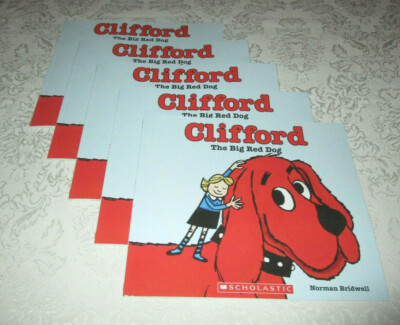 Clifford The Big Red Dog Norman Bridwell (Set of 5, Level J) 9'' x 10.5'' Size  