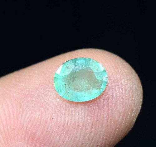 Lotto Di 2 Pietre Cubic Zirconia Taglio Ovale 9x7 Mm, Colore Acquamarina, Qualit&agrave; AAAAA, Nuove
