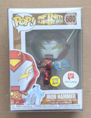 Funko Pop! Infinity Warps Iron Hammer 680 Figure - Glows in the Dark Bobble Head