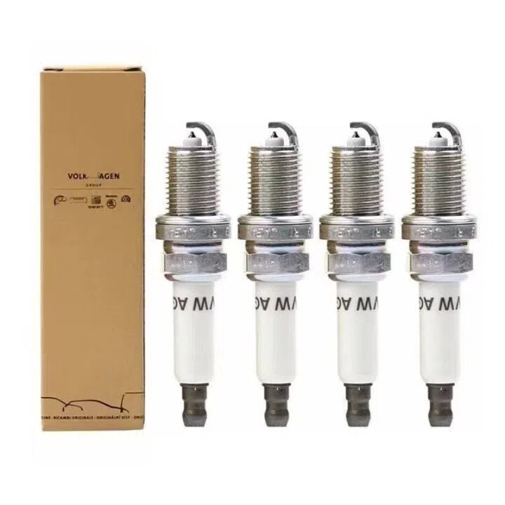 4X Spark Plugs Set OEM 06K905611C For Golf Tiguan Audi A4 A5 A6 A7 Q5 Q7 2.0T