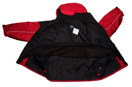 Tri-Mountain Colorado 9100 Nylon 3-in-1 Parka Large Red Black Wind Water Proof - Picture 9 of 12