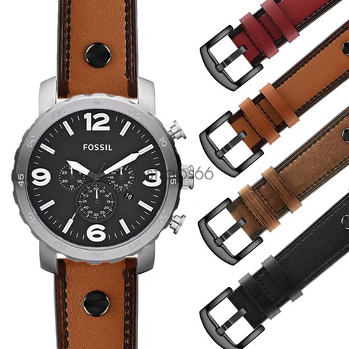 Quick Fit 24mm Leather Watch Band Strap 