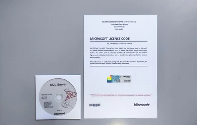 SQL Server 2022 Standard Unlimited Core & Unlimited CALs License & DVD - image 1 of 4