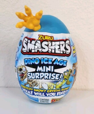 ZURU Smashers Dino Ice Age Mini Surprise Egg 10 Pieces Smash