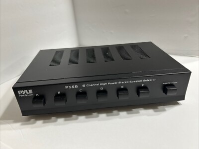 PYLE HIGH POWER STEREO SPEAKER SELECTOR  PSS6  New