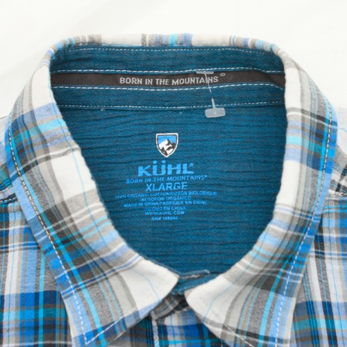 Kuhl Men's Short Sleeve Button Down Shirt Organic Cotton XL - Picture 5 of 7