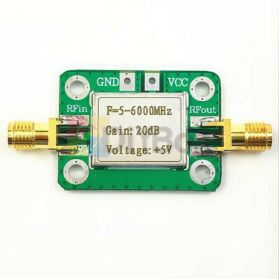 RF Amplifier Ultra Wideband Gain 20dB Medium Power Amplifier Board 5M-6GHz