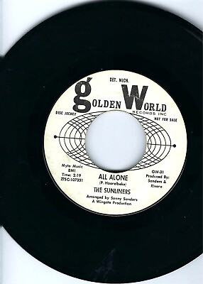 #ad THE SUNLINERS quot;ALL ALONEquot; quot;THE SWINGIN#x27; KINDquot; NORTHERN FILLER COPY PROMO $25.00