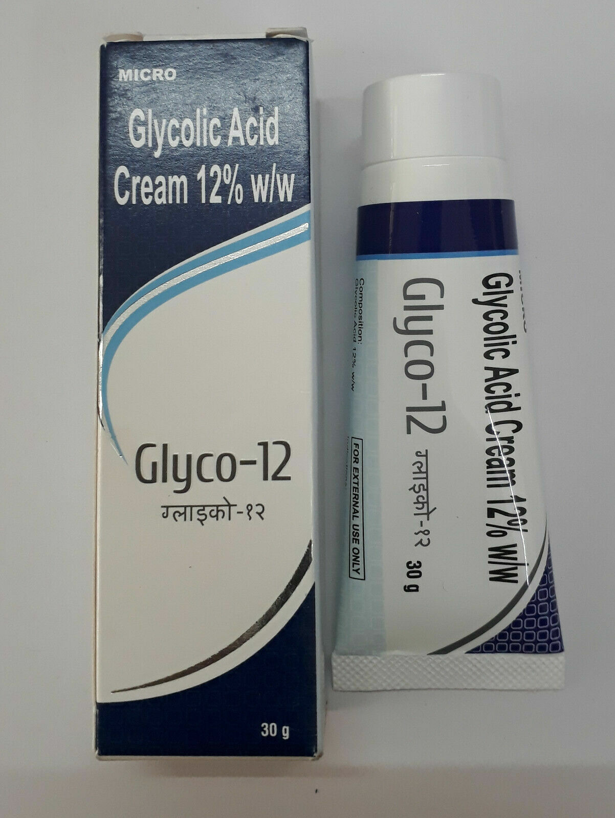 Glyco 12 30gm Glycolic Acid Skin Peel Cream 12 AntiAging Wrinkles