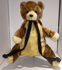 Vintage Gold Bug Teddy Bear Child Backpack Toddler