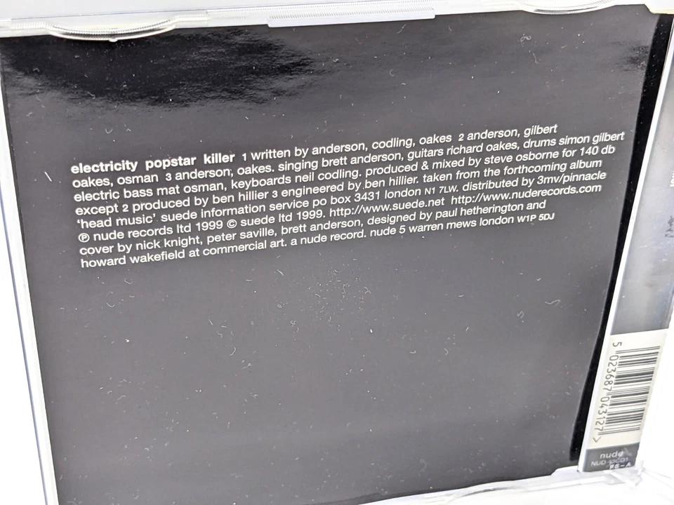 Gamuza - CD Electricidad Único Europa Desnudo 1999 3 Pistas Parte 1 Foto 3 de 4