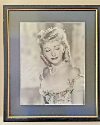 Vera Ralston - signiertes Original 11x14 Foto - schön gerahmt 