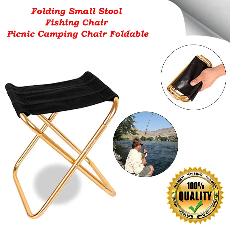 New Outdoor Portable Folding Chair Fishing Foldable Stool For