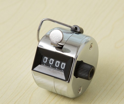 4 Digit High Quality Tally Counter Hand Held Number Clicker Mechanical Manual - Picture 2 of 11