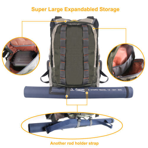 Maxcatch Fly Fishing Vest Mutiple Function Backpack Bag For Outdoor sports - Picture 3 of 6