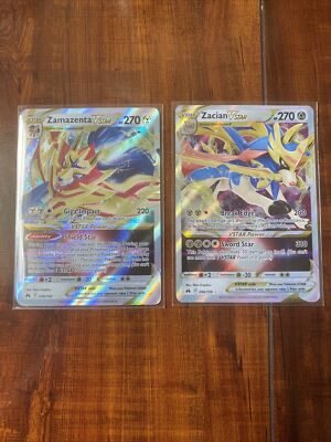ポケモンカードダス　セット　Pokémon Pokemon Zamazenta & Zacian VSTAR Crown Zenith 099/159 Holo Ultra