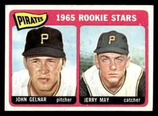 1965 Topps Pirates Rookie Stars John Gelnar/Jerry May #143 EX-MT XX5066