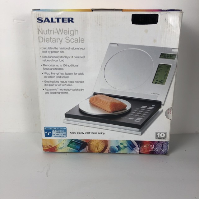 Salter 1450 Nutriweigh Dietary Nutritional Food Computer Scale J4 for
