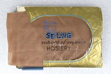 ONE PAIR VTG Se-Ling Seamed Nylon Stockings Hosiery Size 9-1/2, 30 Denier