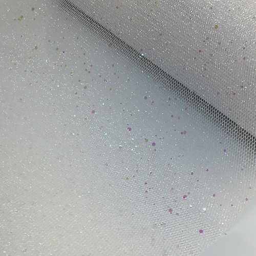 54" / 135CM Wide Sparkles Glitter Honeycomb Stiff Tulle Fabrics  UK Seller - Picture 23 of 34