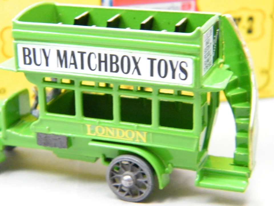 Matchbox Yesteryear Y-2 London Bus hellgrün "Buy Matchbox Toys" Clubtreffen DBox - Bild 4 von 4