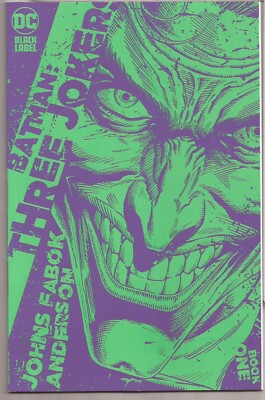 BATMAN: THREE JOKERS #1   JASON FABOK GREEN COVER VARIANT   RI 1:25   MINISERIES