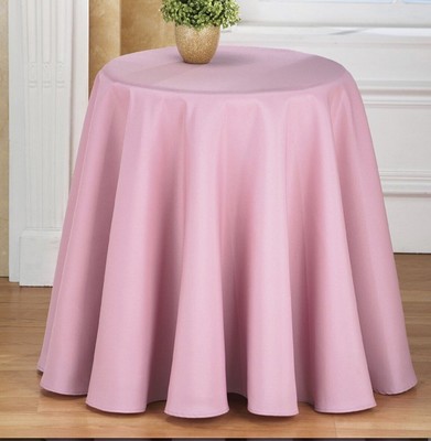 70 Decorator Round Pink Tablecloth Bess Fashions Fits 20 Top Tables 70 Decorator Round Pink Tablecloth, Round Accent Tablecloth