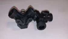2Pcs 3/4" Y Garden Hose Connector Splitter Adapter 2 Way Connector Water Valves
