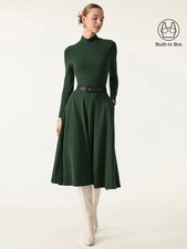 FLASH SALE!! OGL Move Women's ProWarm Mockneck Midi Dress NEW