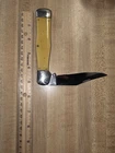 Ol Cut Coke bottle Vintage Pocketknife Yellow  Handle