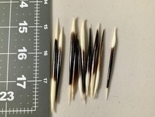 10PCS Black Porcupine Quills Hair Sticks for Crafts DIY Sewing Fishing Buoys New