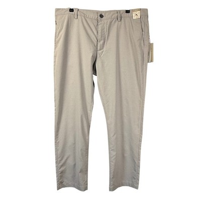 Tommy Bahama Island Zone Performance Oxford Pants Mens 40x30 Bala Shark Gray NWT