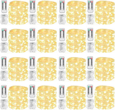 16 Pack 33FT 100 LED Fairy Lights Battery Operated Fairy Lights with Remote and