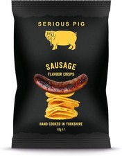 Serious Pig Sausage Flavour Crisps 40g-24 Pack