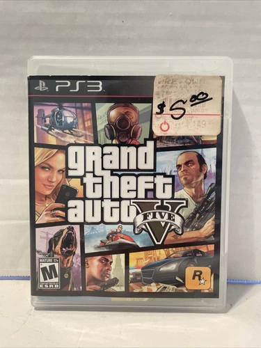 Grand Theft Auto V GTA5 For Sony PlayStation 3 PS3 CIB With Map