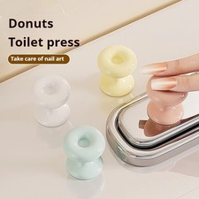 5x Handle Toilet Press Button Toilet Bathing Room Decor Water Press Flush Button