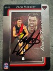ZACH MERRETT ** HAND SIGNED ** ESSENDON 2025 TEAMCOACH BEST AND FAIREST CARD -