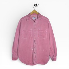 Vintage 90s Marlboro Adventure Team Western Button Up Shirt Mens XL Pink