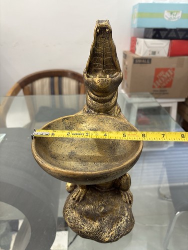 MIKASA Resin 14” Gold color STANDING ALLIGATOR Decor - Picture 9 of 9