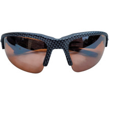 Maxx Sport Sunglasses Mens Unisex Gray and Black with Amber Lenses and Hard Case