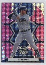 2022 Panini Mosaic Pink Camo Mosaic Prizm Ty France #82 0c4