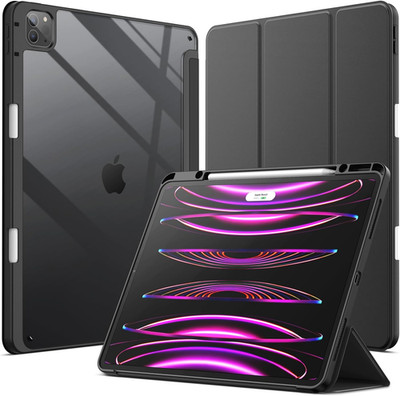 Hülle für iPad Pro 12,9 Zoll (2022/2021/2020/2018) mit Stifthalter, Rückseite